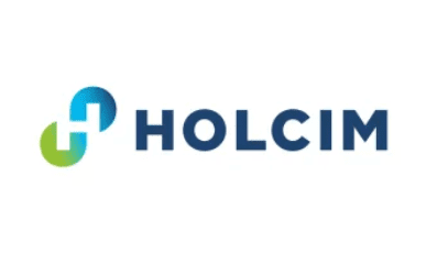 Holcim logo on a white background featuring Gotham Ready Mix.